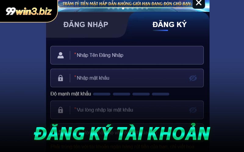 Đăng ký tài khoản 